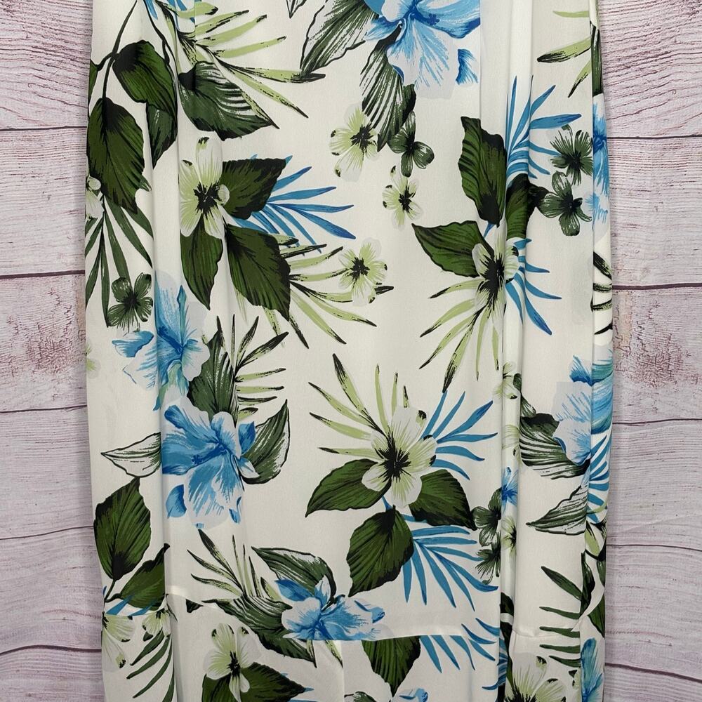 Banana Republic Floral Tropical Flutter Flowy Breezy Maxi Dress Size 10 Tall - Picture 6 of 13